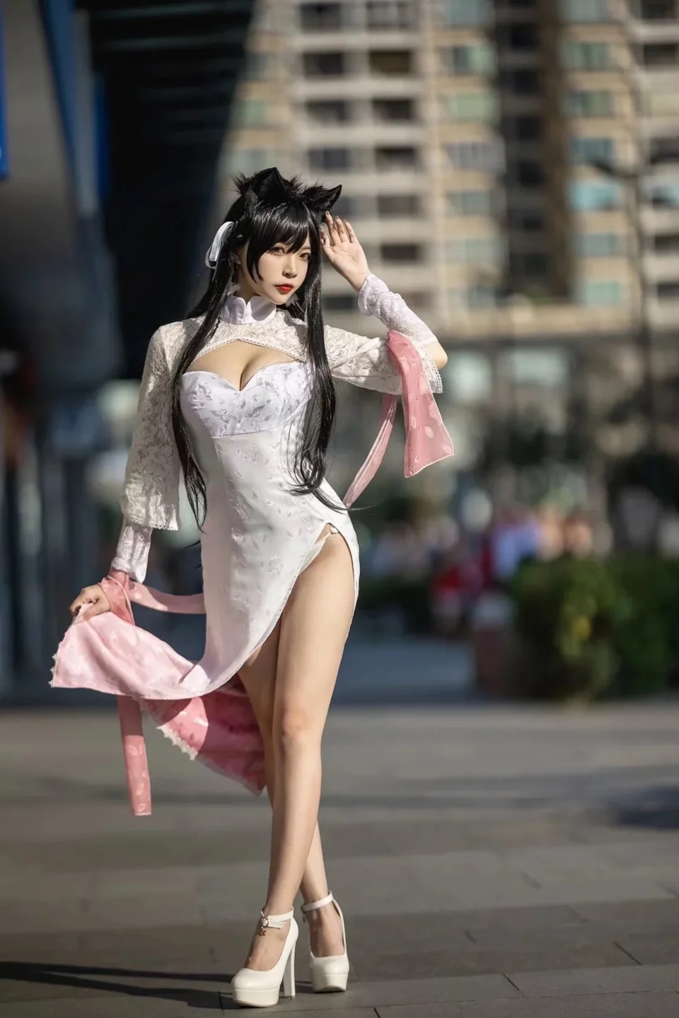 二佐Nisa - No.198 碧蓝航线·爱宕旗袍 [18P-80MB] tg@simisebaisi 【丝足阁】005.webp